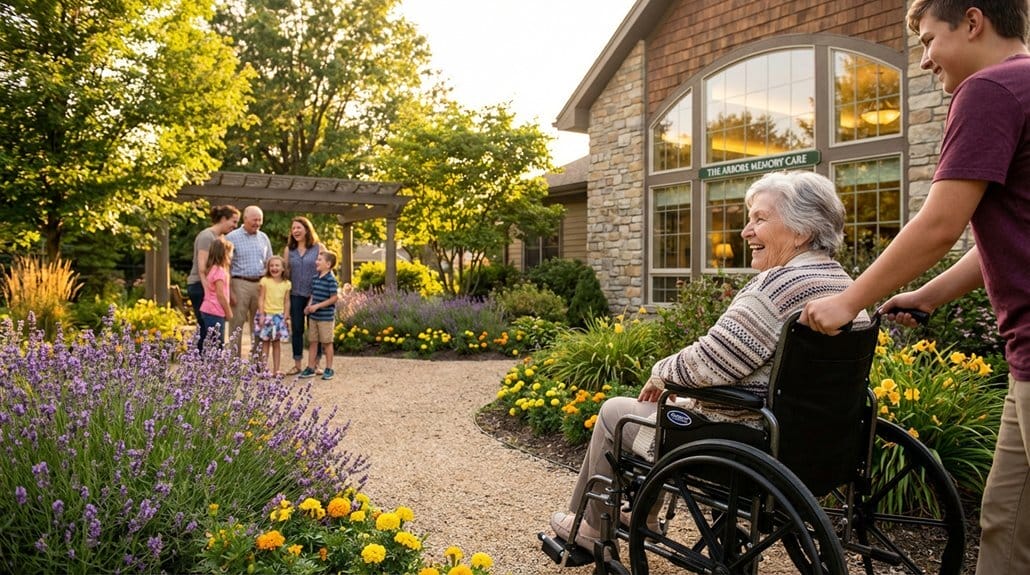 Caregiver and memory care resident in Colleyville